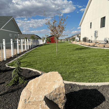 Haven Outside Landscaped Yard